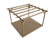 Sculpted Wooden Pergola and Decking Kit - image 7
