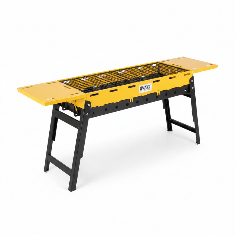 Outsunny Portable Foldable Charcoal BBQ Grill Yellow