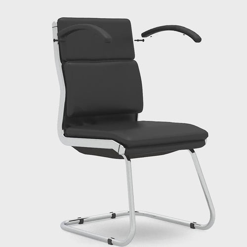 Classic Medium Back Cantilever Visitor Chair - 360 degree view video