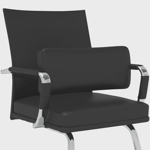 Advocate Medium Back Leather Visitor Chair - product video
