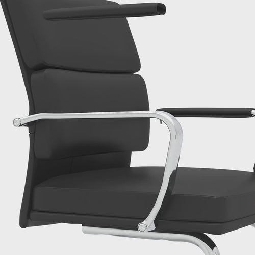 Advocate Medium Back Leather Visitor Chair - 360 degree view video