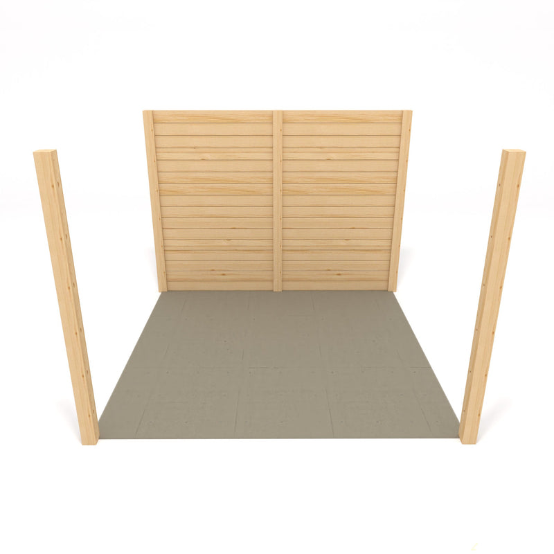 Freestanding Double Premium Pergola with Decking - Light Green - 3.6m Width x 3.6m Length - image 7