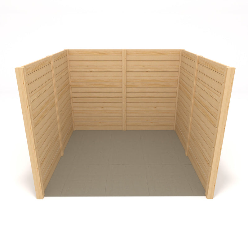 Freestanding Double Premium Pergola with Decking - Light Green - 3.6m Width x 3.6m Length - image 5