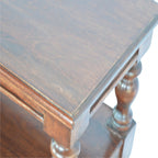 Solid Wood Turned Leg Console Table