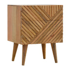 Lille 2 Drawer Oak-ish Bedside