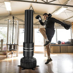 Boxing Bag with Boxing Gloves and Suction Cup Base