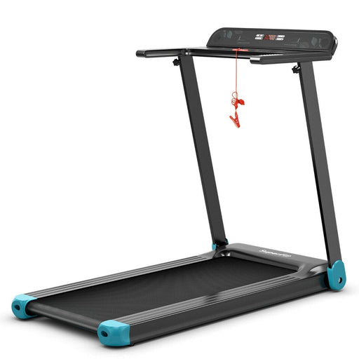 Folding Treadmill with App Control & Bluetooth Speaker Blue