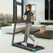 Folding Treadmill with App Control & Bluetooth Speaker Blue - view 2