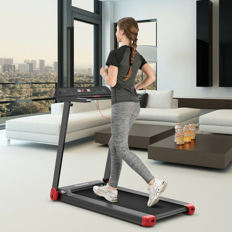 Folding Treadmill with App Control & Bluetooth Speaker Blue - view 6