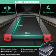 Folding Treadmill with App Control & Bluetooth Speaker Blue - view 7