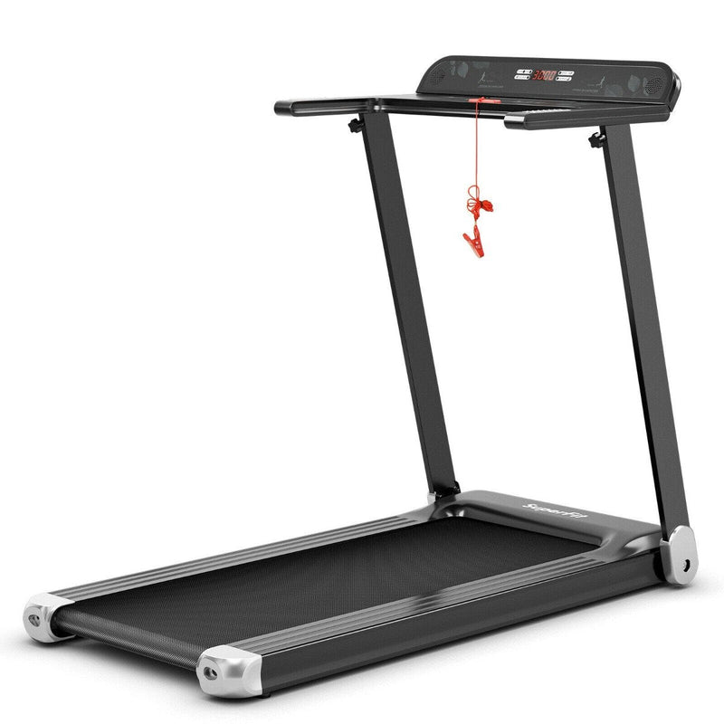 Folding Treadmill with App Control & Bluetooth Speaker Blue - view 9