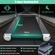 Folding Treadmill with App Control & Bluetooth Speaker Blue - view 11