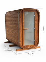 Steam & Oak Gas Sauna Pod 2.4m (Electric Option) - view 17
