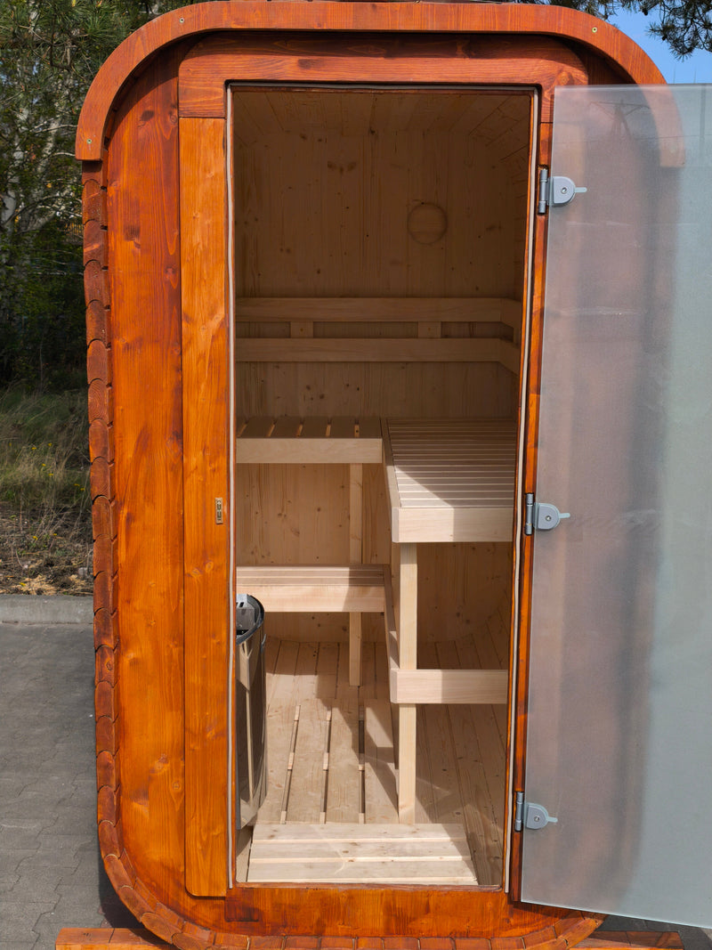 Steam & Oak Gas Sauna Pod 2.4m (Electric Option) - view 11