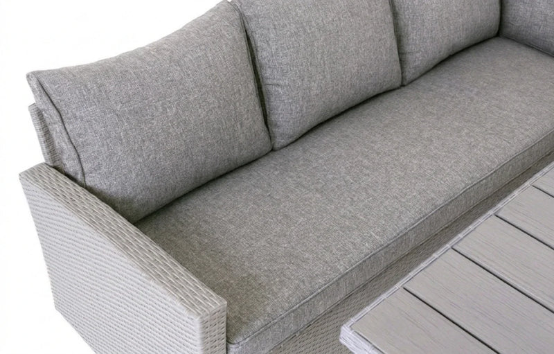 Stockholm 6 Seater Grey Rattan Corner Set and Cover Bundle - image 6