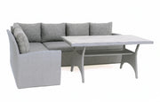 Stockholm 6 Seater Grey Rattan Corner Set and Cover Bundle - image 3