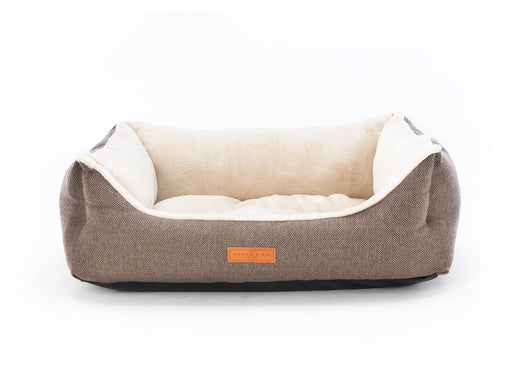 THE LINCOLN - LUXURY TWEED BOLSTER DOG BED