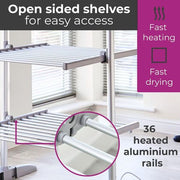 Neo Indoor Electric 3 Tier Heated Airer Foldable - image 4