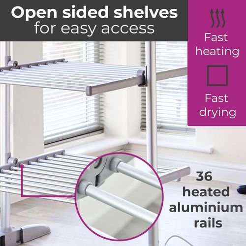 Neo Indoor Electric 3 Tier Heated Airer Foldable - image 4