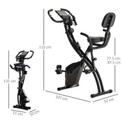 Ultimate Cardio Fitness Bike: 2-In-1 Upright & Recumbent Exercise Bike with Pulse Sensor & LCD - image 3