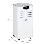 HOMCOM 7000 BTU Mobile Air Conditioner White - view 3
