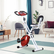 HOMCOM Exercise Bike Fitness Bicycle Indoor trainer Foldable 8-level Magnetic Resistance Adjustable