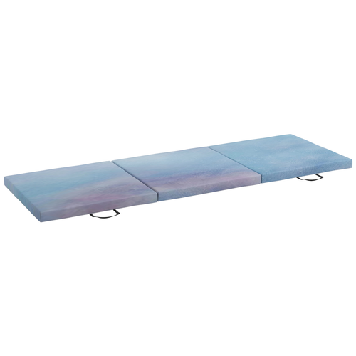 HOMCOM 6FT Foldable Gymnastics Mat, Blue - image 8