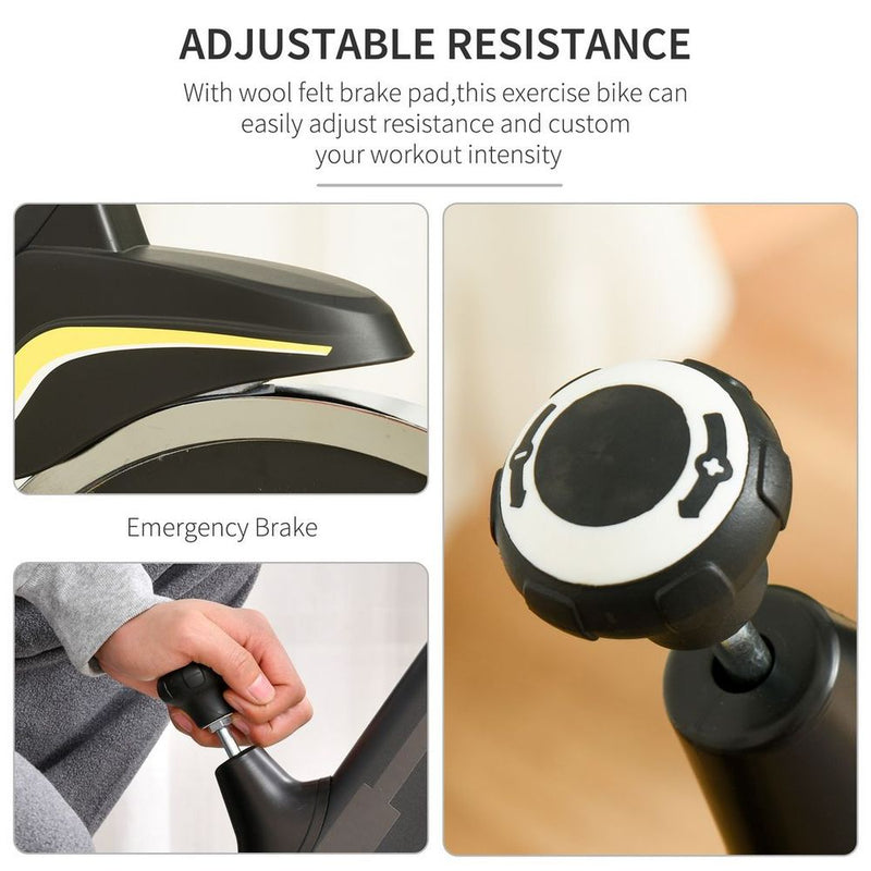 HOMCOM Exercise Bike 10KG Flywheel Cycling - Adjustable Resistance & LCD Display - image 5