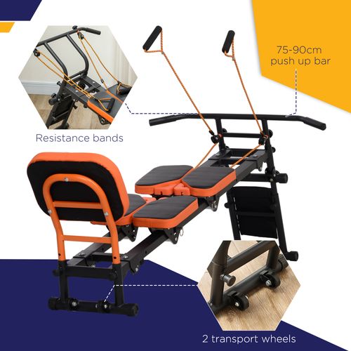 SPORTNOW Reformer Pilates Machine Flat or Incline Home Gym Equipment - image 4