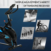 Premium HOMCOM Exercise Bike: Indoor Cycling Bicycle with LCD Monitor - Adjustable Seat & Handlebar - image 5
