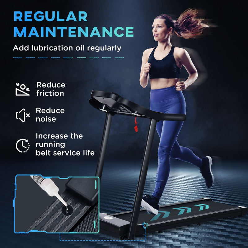 HOMCOM 1.5HP Electric Treadmill, 12km/h with 12 Programs & LED Display - view 5