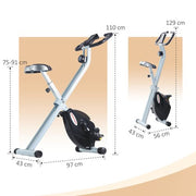 SPORTNOW Folding Exercise Bike with Heart-Rate Sensor for Home Use - image 10