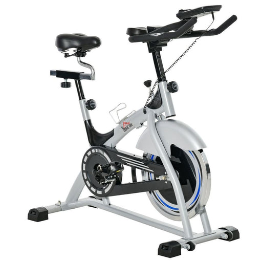 High-Quality HOMCOM Exercise Bike - LCD Monitor, Adjustable Seat & Handle - 15KG Flywheel - image 2