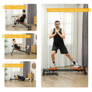 SPORTNOW Reformer Pilates Machine Flat or Incline Home Gym Equipment - image 7
