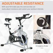 High-Quality HOMCOM Exercise Bike - LCD Monitor, Adjustable Seat & Handle - 15KG Flywheel - image 5