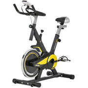 HOMCOM Exercise Bike 10KG Flywheel Cycling - Adjustable Resistance & LCD Display