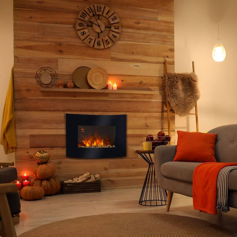 Slimline Wall Mounted Electric Fireplace Heater - view 2