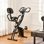 Ultimate Cardio Fitness Bike: 2-In-1 Upright & Recumbent Exercise Bike with Pulse Sensor & LCD