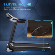 HOMCOM 2.0HP Folding Incline Treadmill, 12.8km/h with 12 Programs - view 7