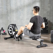 HOMCOM Indoor Body Health & Fitness Adjustable Magnetic Rowing Machine Rower - image 3
