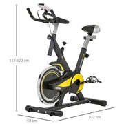 HOMCOM Exercise Bike 10KG Flywheel Cycling - Adjustable Resistance & LCD Display - image 3