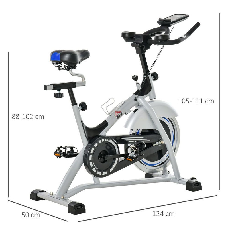 High-Quality HOMCOM Exercise Bike - LCD Monitor, Adjustable Seat & Handle - 15KG Flywheel - image 4