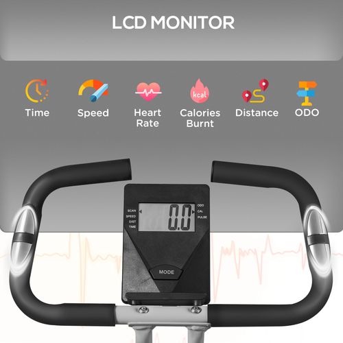 SPORTNOW Folding Exercise Bike with Heart-Rate Sensor for Home Use - image 15