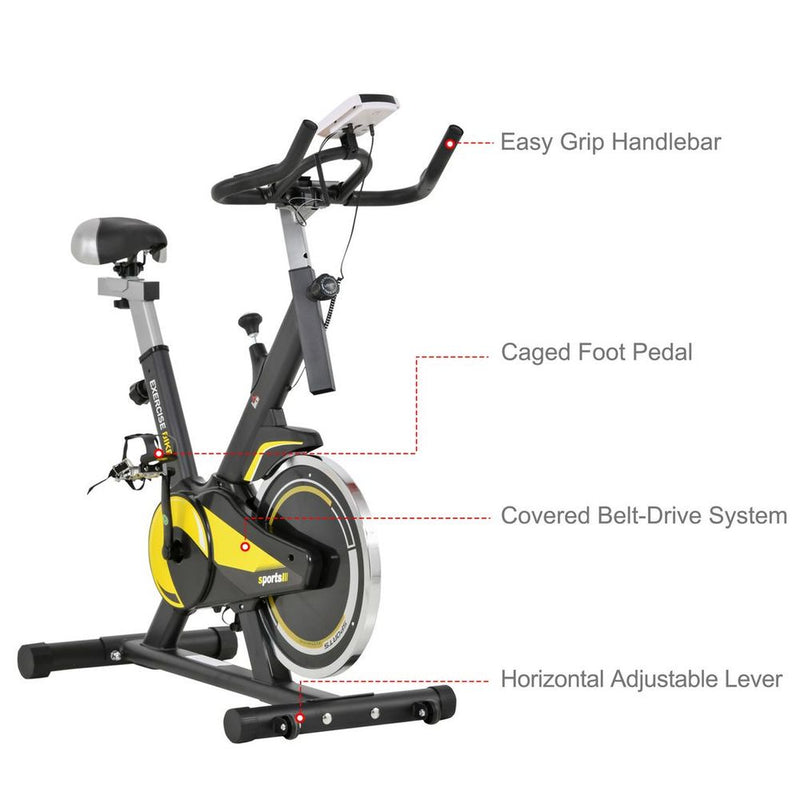 HOMCOM Exercise Bike 10KG Flywheel Cycling - Adjustable Resistance & LCD Display - image 7