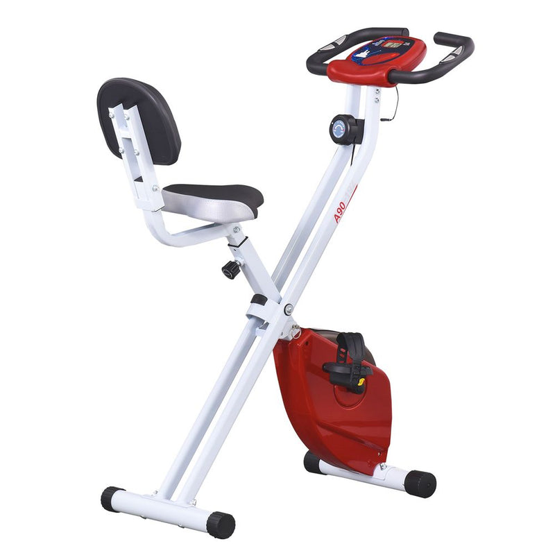 HOMCOM Exercise Bike Fitness Bicycle Indoor trainer Foldable 8-level Magnetic Resistance Adjustable - image 2