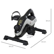 HOMCOM Portable Pedal Exerciser, Mini Exercise Bike with 8 Levels Magnetic Resistance - image 3