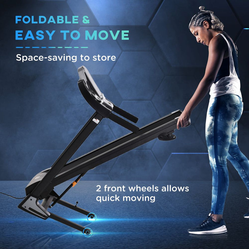 HOMCOM 2.0HP Folding Incline Treadmill, 12.8km/h with 12 Programs - view 5