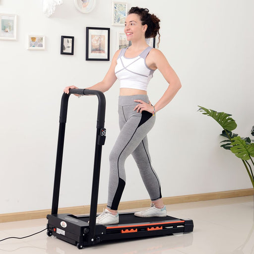 HOMCOM 0.5HP Foldable Walking Treadmill, 1–6km/h with Remote Control