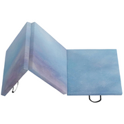 HOMCOM 6FT Foldable Gymnastics Mat, Blue - image 9