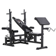 HOMCOM multi-exercise weight bench with bench press and leg extension - view 2